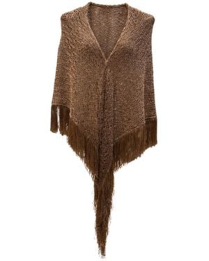SIMONA CORSELLINI Shawl - Brown