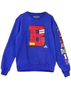 Black Pyramid Big B Crew Sweat-Shirt A Col Rond Pour Hommes - Bleu