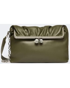 Max Mara Dark Nappa Bag - Green