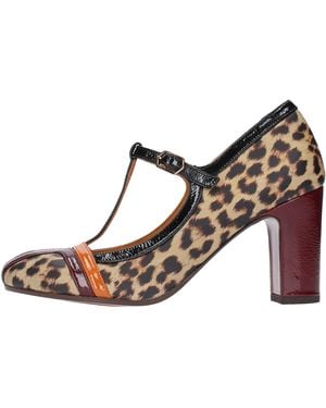 Chie Mihara Schuhe Mit Mehrfarbigen Absatzen - Braun