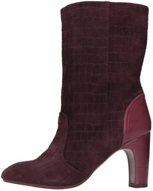 Chie Mihara Botas De Burdeos - Morado