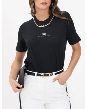 Elisabetta Franchi T-Shirt Ma02856E2 110 - Black