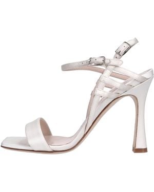 Lella Baldi Sandalen Wit - Naturel