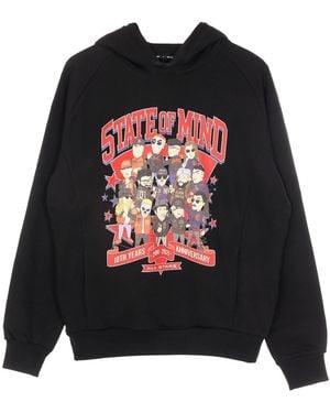 5TATE OF MIND Leichtes Herren-Sweatshirt Mit Kapuze Zum 10-Jahrigen Jubilaum Von All Star5 - Schwarz