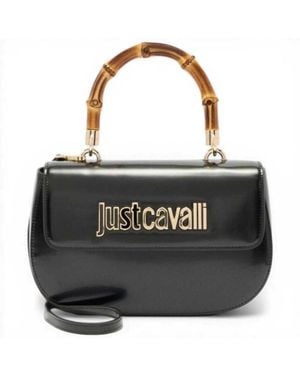 Just Cavalli Bamboo Shoulder Bag - Black