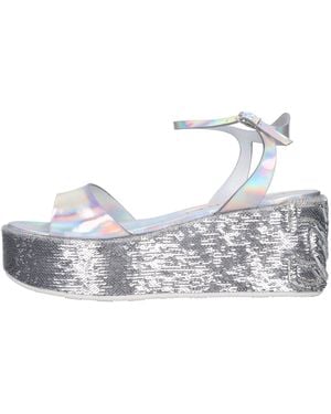 Casadei Zapatos De Tacon Plateados - Multicolor