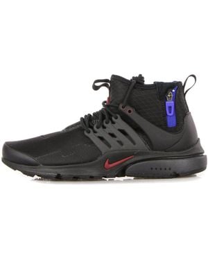 Nike Zapatillas Altas Air Presto Mid Utility Hombre Negro/Team/Anthracite/Racer