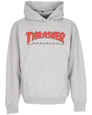 Thrasher Hoodie Outlined Hoodie - Gray