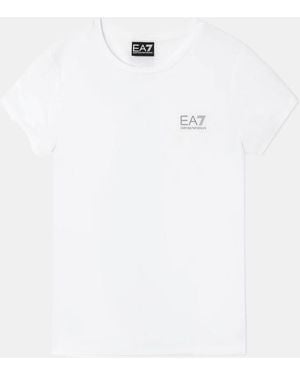 EA7 Camiseta En Tejido Tecnico Blanco