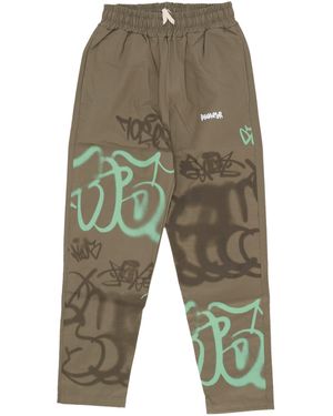 DISCLAIMER Pantalones De Logotipo De Pantalones Largos Masculinos - Verde