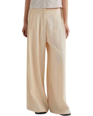 MEIMEIJ Palace Pants With Pences - Natural