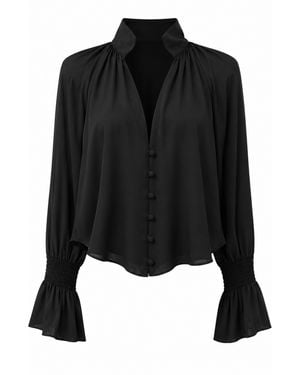ACTUALEE Shirt Shirt Assimitrica - Black