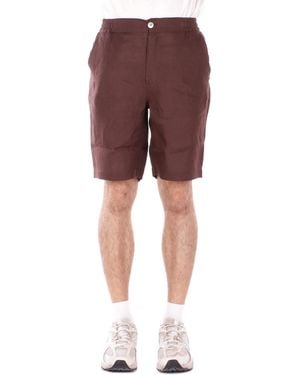 Alpha Studio Bermuda Au5373Q 1009 Bermuda Regular Chocolate - Red