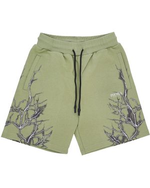 Phobia Pantalones De Chandal Cortos Hombre Lightning Shorts Verde/Gris