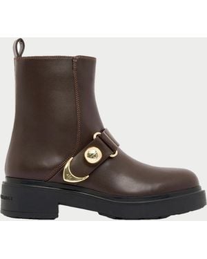 ARMANI EXCHANGE Schwarze Stiefel - Braun