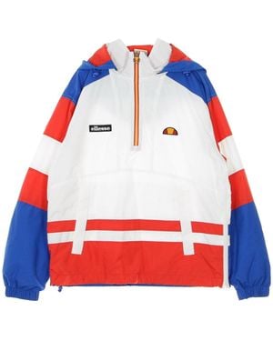 Ellesse Pull-On Windbreaker Anorak - Red