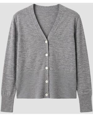 Max Mara Cardigan To V - Gray