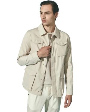 Heskimo Veste Pour Hommes Veste De Campagne Sand - Blanc