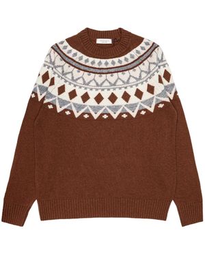 WOOL &amp; CO Sweater Paragliding Jacq Spron - Brown