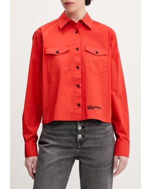 Karl Lagerfeld Klj Logo Shirt - Rood