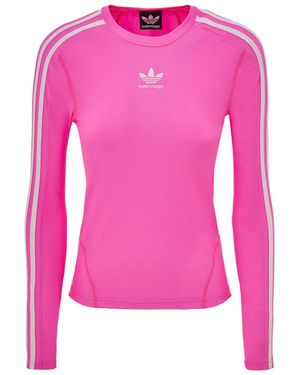 Balenciaga Fluo Technische Stoffstricke X Adidas Originals - Pink