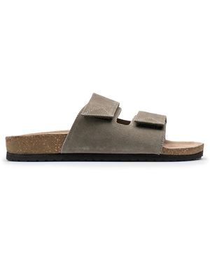 SELECTED Sandalen Fur Herren Slmbastian Suede Grun - Braun