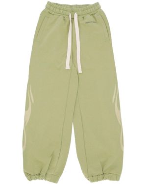 Vision Of Super Lightweight Tracksuit Pants Flames Pants - Green