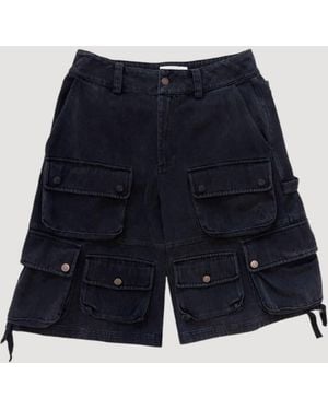 UNTITLED ARTWORKS Cargo Shorts Lavado Blk - Azul