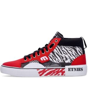 Etnies Kayson High X Rebel Sports Skateschoenen Rood/Wit/Zwart