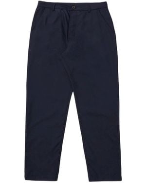 Universal Works Pantalones Pantalones Traje Tropical Chino Militar - Azul