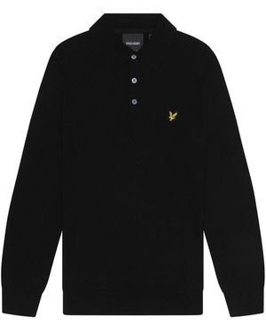 LYLE AND SCOTT 1874 Shirts Kn2313V Voetbal Z865 Jet Zwart