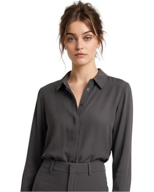 Imperial Viscose Shirt With Long Sleeves - Black