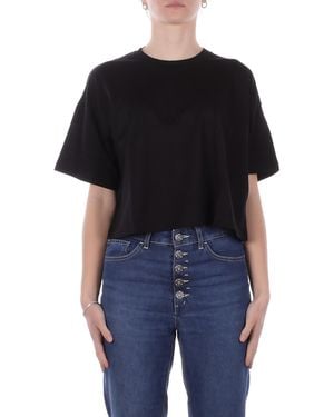 Dondup Knit Ds077Jf0350D 999 Regular Jersey Crew Neck - Black