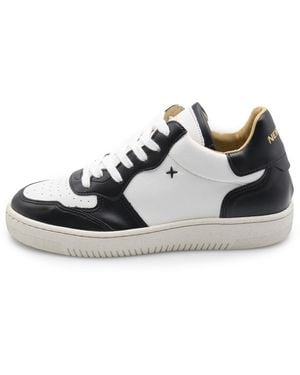 Newlab Weib Und Schwarz Appleskin Nl11/J08/ Sneaker