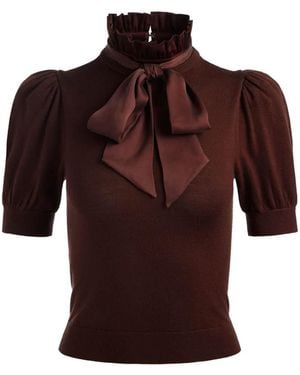 Alice + Olivia Chemises Brunes - Rouge