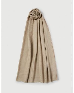 Marella Scarf Turtleneck - Natural