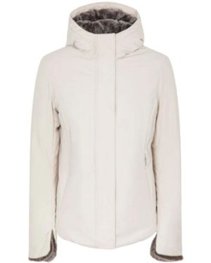 Suns Jacket Alya Fur Snow - White