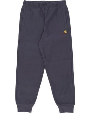 Carhartt American Script Jogging Fleece Tracksuit Pants - Blue