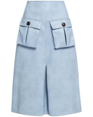 WEILI ZHENG Skirt Front Pockets - Blue