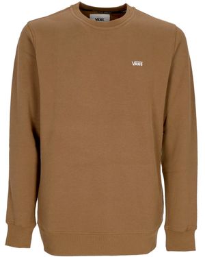 Vans Comfycush Crew Fleece Crew Neck Sweatshirt - Brown