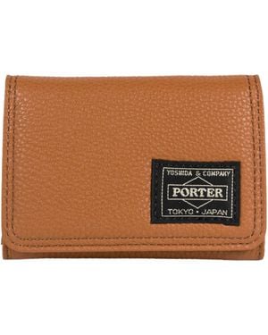 PORTER-YOSHIDA &amp; CO Calm Card Holder - Brown