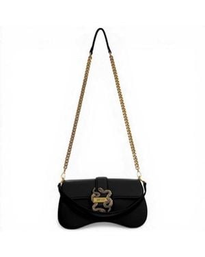 Just Cavalli Shoulder Bag Iconic Snakes - White