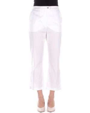Max Mara Pants 2616131029600 007 Bch Curved Optical - White