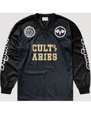Aries Cult Leader Airtex Longsleeve - Blue