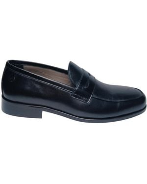 Pollini Pb10222C9Evit000 Hombres Cuero Negro - Azul