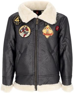 Alpha Industries Jacket B3 Fl Custom - Gray