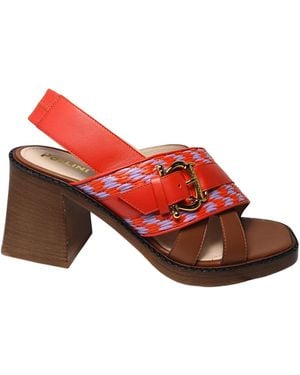 Pollini Pa16148Cocpl150A Mujer De Cuero - Rojo