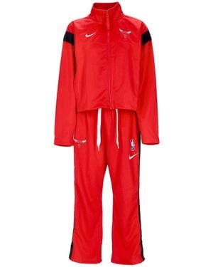 Nike Compleet Trainingspak Nba Trainingspak Courtside Team Chibul University Rood/Zwart/Wit