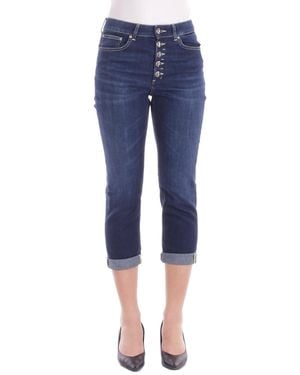 Dondup Jeans Dp268B Ds0345Lg9 800 Pants Koons Bott Jewel Denim - Blue