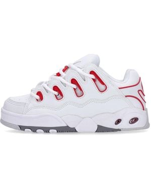 Osiris Chaussures De Skate D3 Og Pour Hommes, Blanc/Rouge/Gris